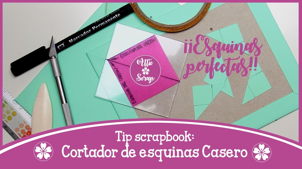 Tip Scrapbooking: CORTADOR DE ESQUINAS CASERO (Tapas con Esquinas Perfectas!!!)