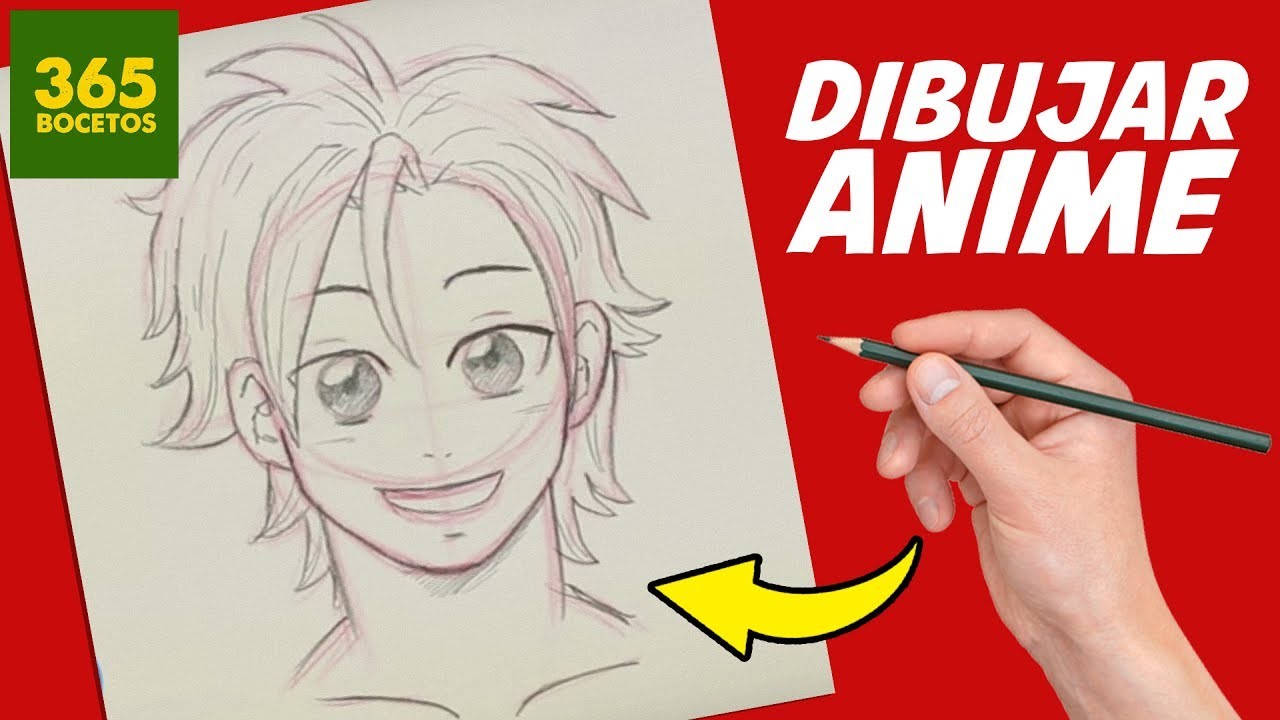COMO DIBUJAR ANIME PARA PRINCIPIANTES - Como dibujar rostro masculino estilo manga