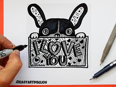 Como dibujar tarjeta Amor San valentin. How to draw a love card.Como hacer una tarjeta de Amor