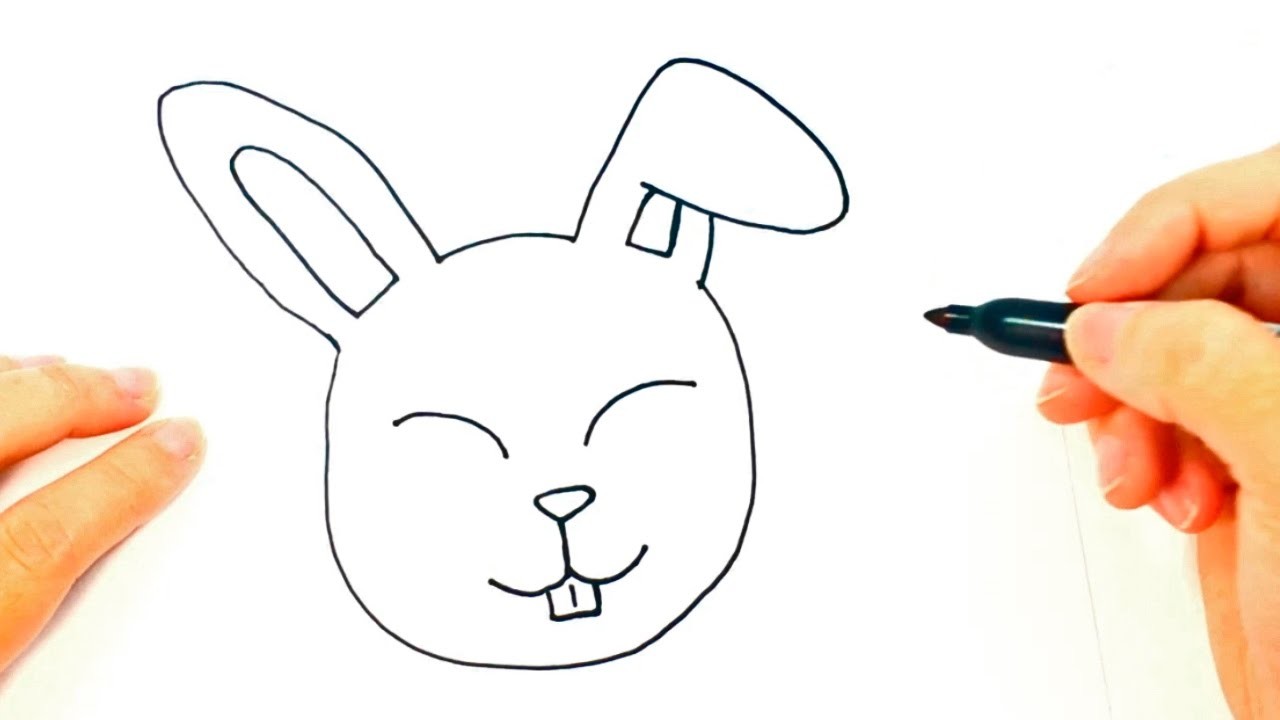 Cómo Dibujar Un Conejo Paso A Paso Dibujo Fácil De Conejo