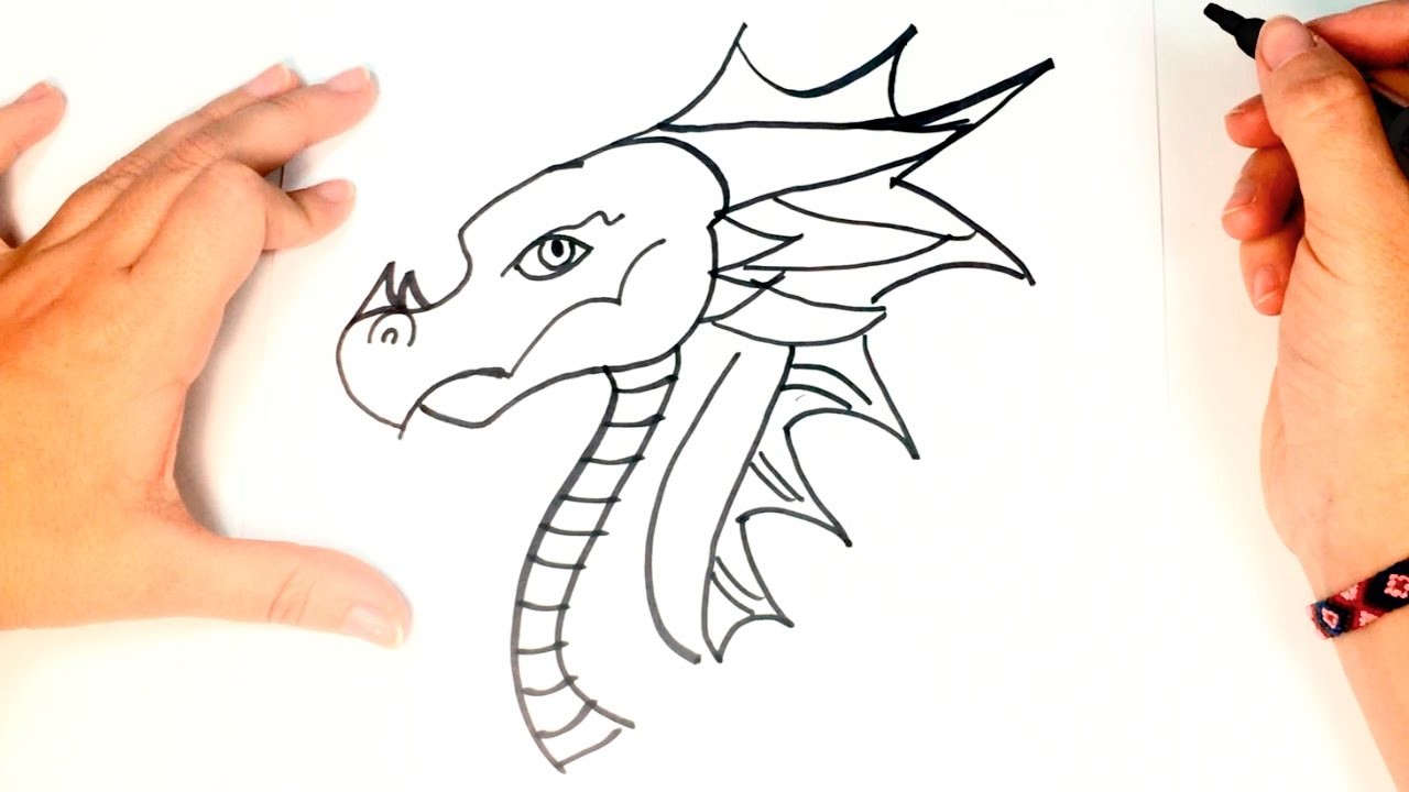 Cómo dibujar un Dragón paso a paso | Dibujo fácil de Dragón
