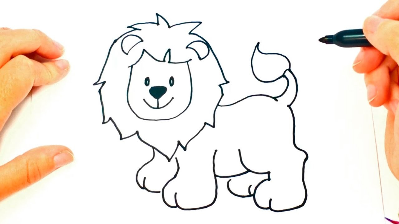 Cómo dibujar un León paso a paso | Dibujo fácil de León