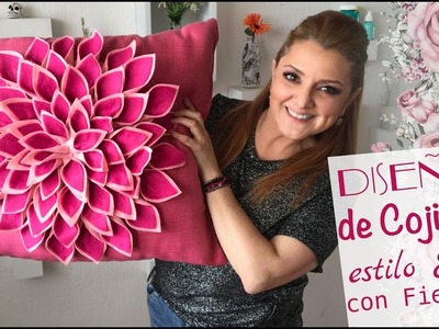 Cómo hacer Cojines de Flores :: decora con poco dinero :: Pillow diy: Pillow Flower