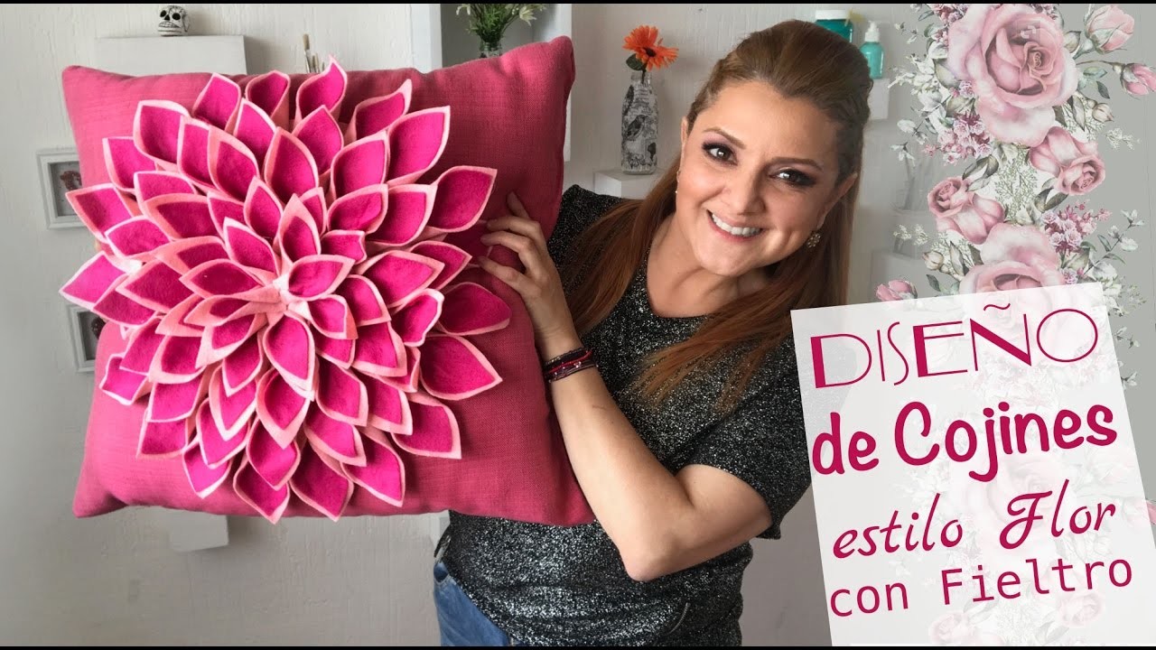 Cómo hacer Cojines de Flores :: decora con poco dinero :: Pillow diy: Pillow Flower