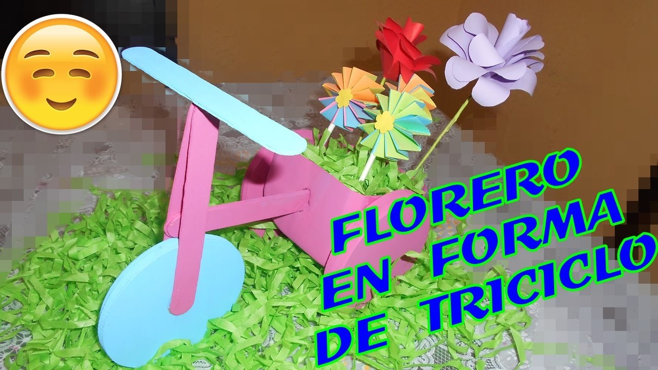 DIY- FLORERO CON FORMA DE TRICICLO