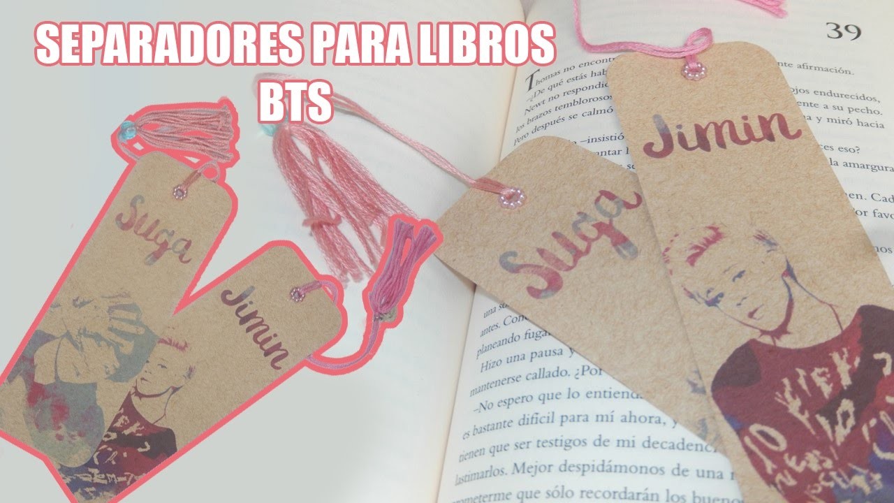 [DIY K-POP]:Separadores de libros BTS. BTS Bookmarks