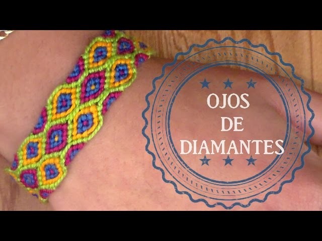 Pulsera de Hilo: Ojos de Diamantes