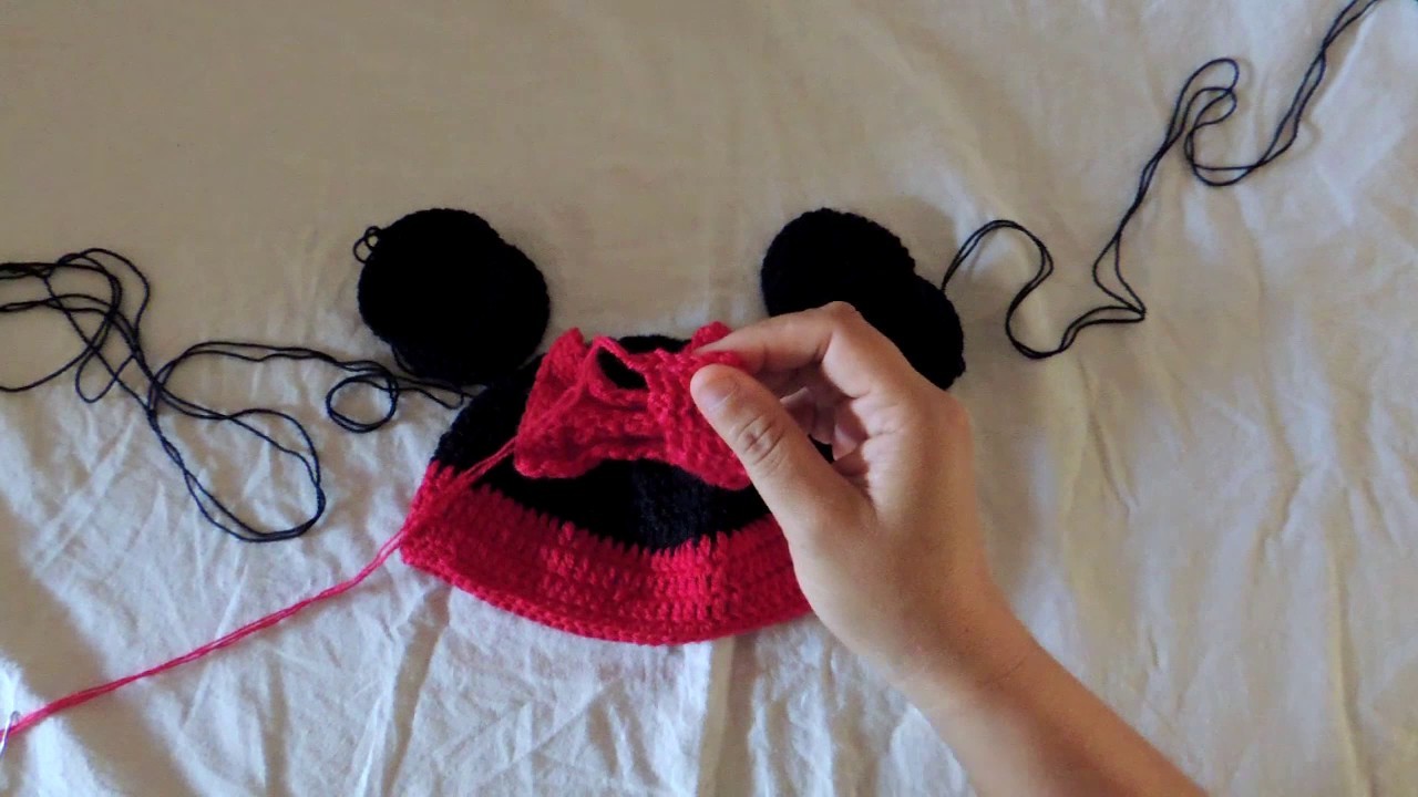 COMO TEJER FACIL UN GORRITO DE BEBE - Minnie Mouse
