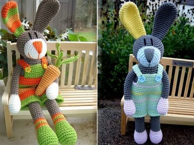 Conejo tejido a crochet