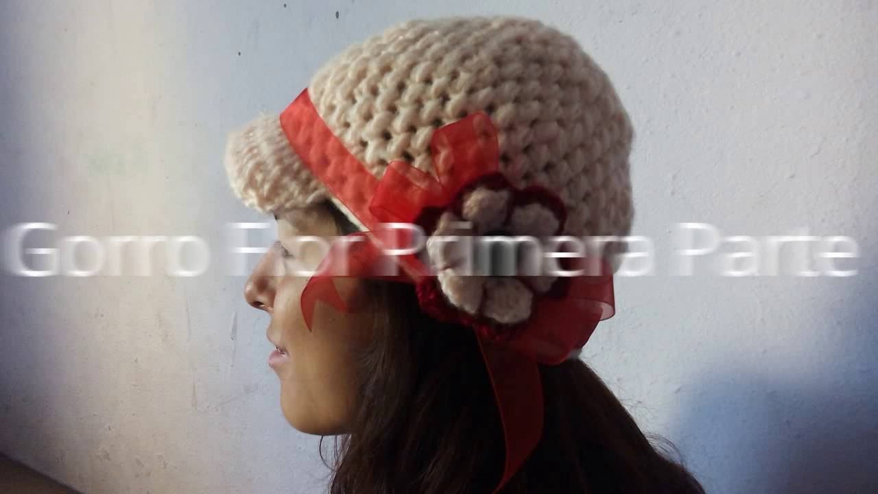 Gorro con Flor (principiantes) Parte Uno