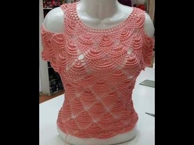 Tutorial crochet blusa facil paso a paso.how to do blouse  (with subtitles in several lenguage)