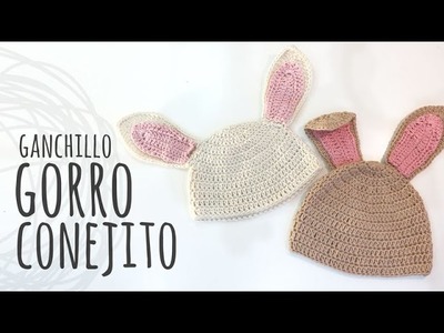 Tutorial Gorro Conejito Todas las Tallas Ganchillo | Crochet