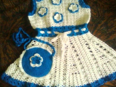 Vestido niña crochet ruso