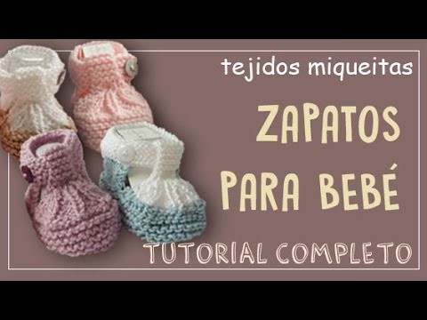 Zapatos para bebé (con lanas sobrantes)