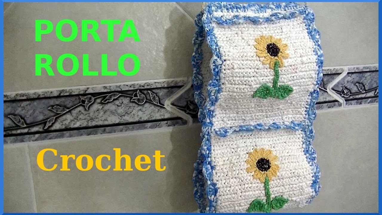 Porta Rollo a #crochet o ganchillo para papel higiénico tutorial paso a paso Moda a Crochet