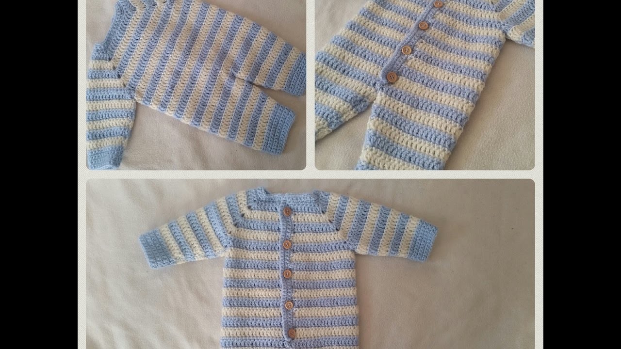 Tejer un mono de rayas parte 4 – parte mangas de BerlinCrochet