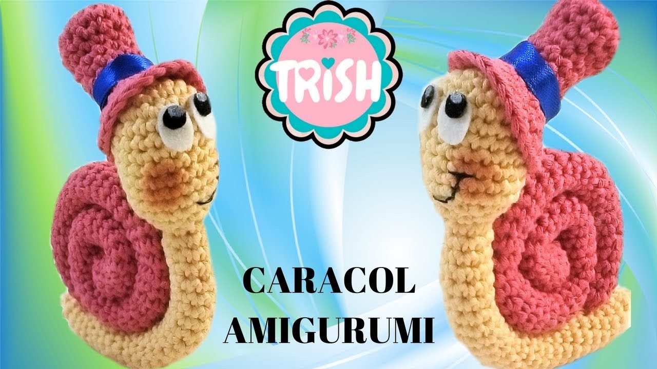 ????CARACOL AMIGURUMI????- CROCHET - FÁCIL????????