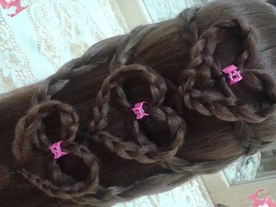 Peinados recogidos faciles para cabello largo bonitos y rapidos con trenzas para niña para fiestas41