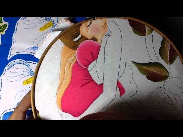 Pintura en tela mama # 4 con cony