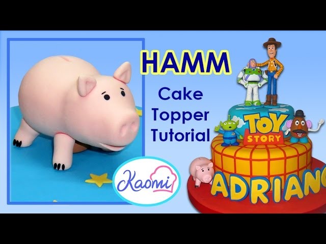 Toy Story (Cake Topper): Hamm. Cómo hacer a Hamm para tortas