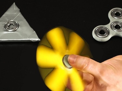Tri Fidget Spinners caseros: Como hacer un giroscopio de mano
