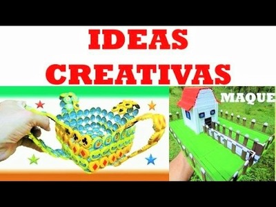 4 Ideas Creativas con  Tapas - Botella Plástica (y Mas)