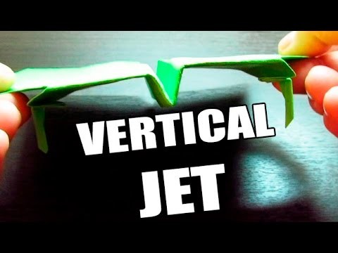 Aviones de papel que vuelan mucho MODELO VERTICAL JET (Muy fácil)