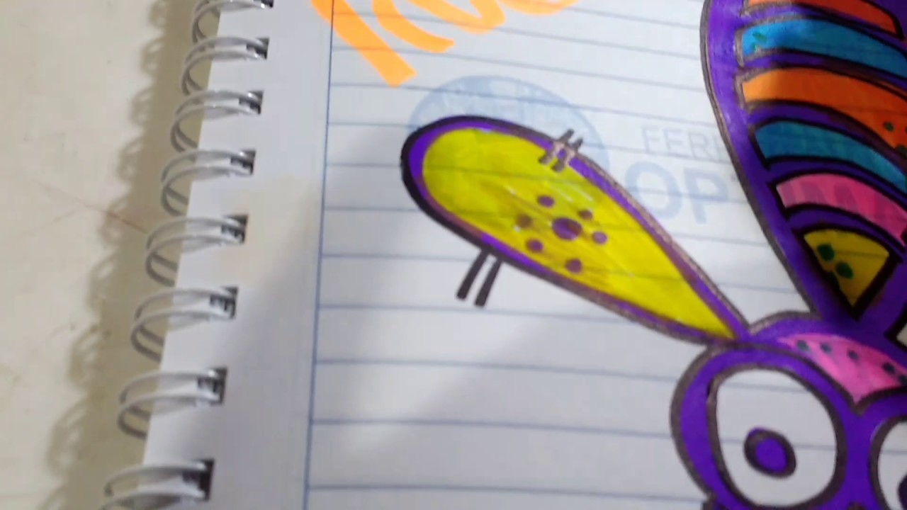 Como marcar cuadernos para niña rápido. Cómo marcar cuadernos con muñecos