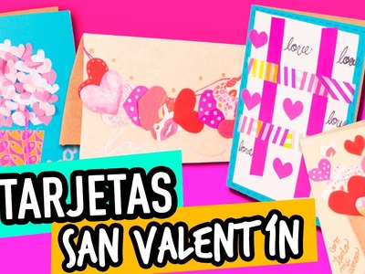 ¡ 4 Tarjetas para el 14 de Febrero ! | Manualidades San Valentin | Regalos fáciles y rápidos Catwalk