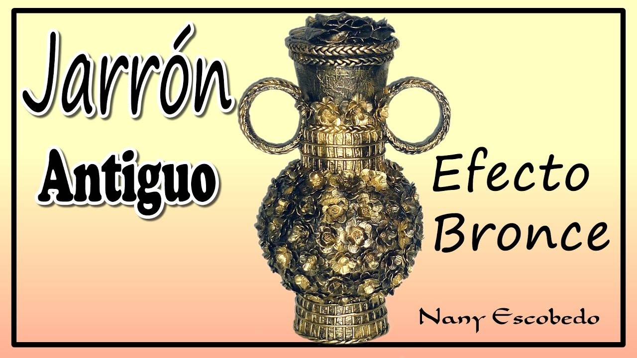 JARRÓN ANTIGUO EFECTO BRONCE
