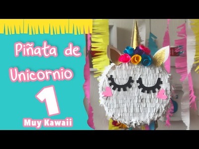 Mini Piñata de Unicornio Kawaii :: Envoltura estilo Unicornio