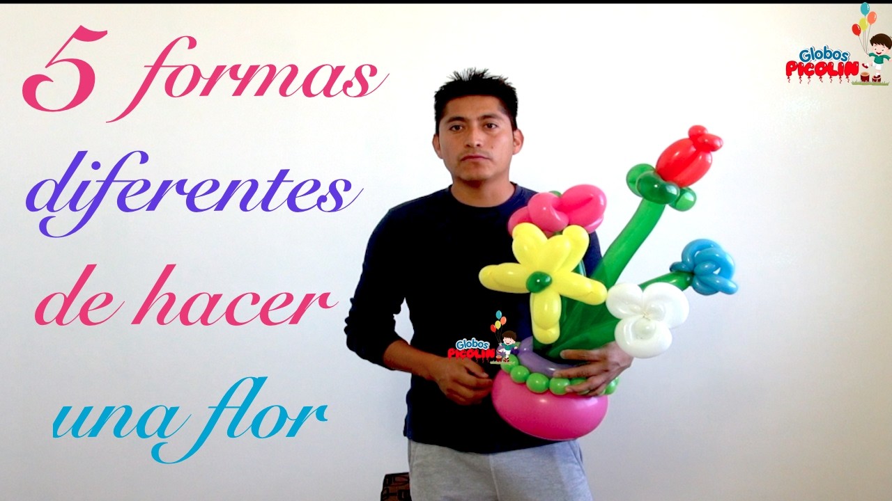 5 maneras diferentes de hacer una flor!! #100