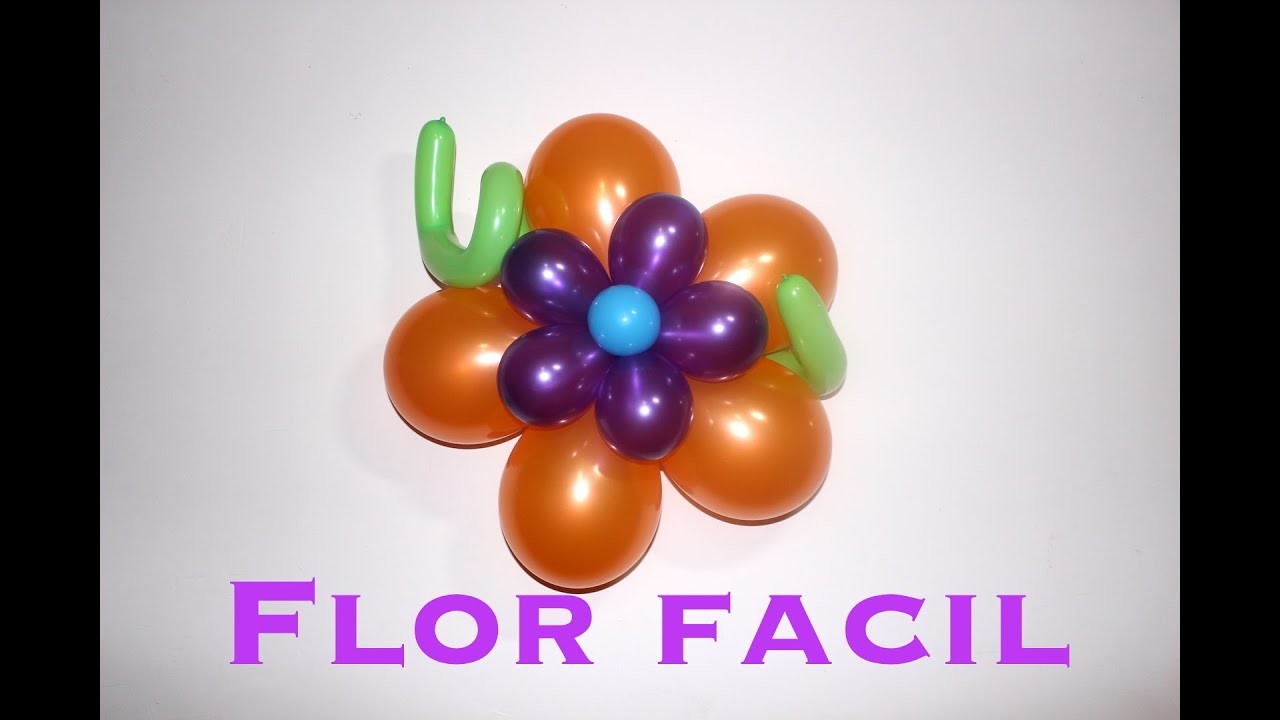 Flor de globos muy fácil y rápido # 7