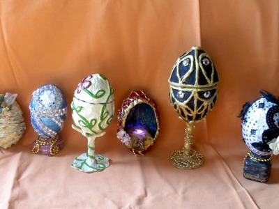 Huevos  decorativos de papel    pascua    Decorative easter paper eggs