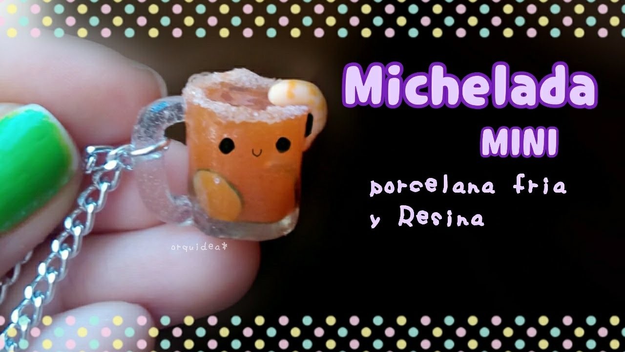 Michelada ????como hacer un tarro #miniatura RESINA Y PORCELANA FRIA bebida falsa