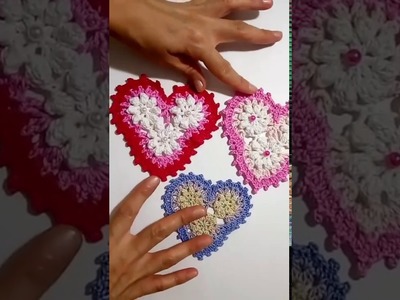 Adelanto de los próximos corazones a crochet para el Día de San Valentín