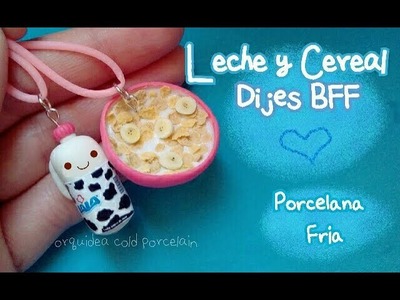 Cereal y leche miniatura PORCELANA FRIA #accesoriosbbf
