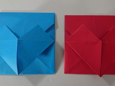 Como hacer una carta corazón de papel -- Origami de amor muy fácil