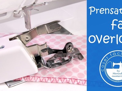 De máquina de coser a remalladora.overlock con este prensatelas
