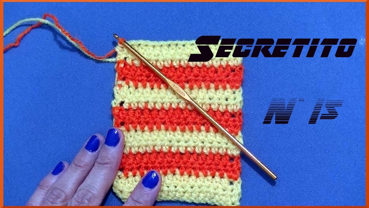 Secreto o Tip n° 15 ¿Cómo tejer con dos colores en tejido crochet o ganchillo? Moda a Crochet