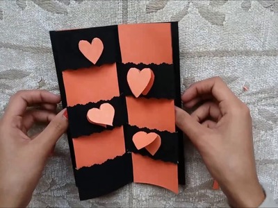Tarjeta del amor del mensaje secreto. Tarjeta del Corazón para San Valentín