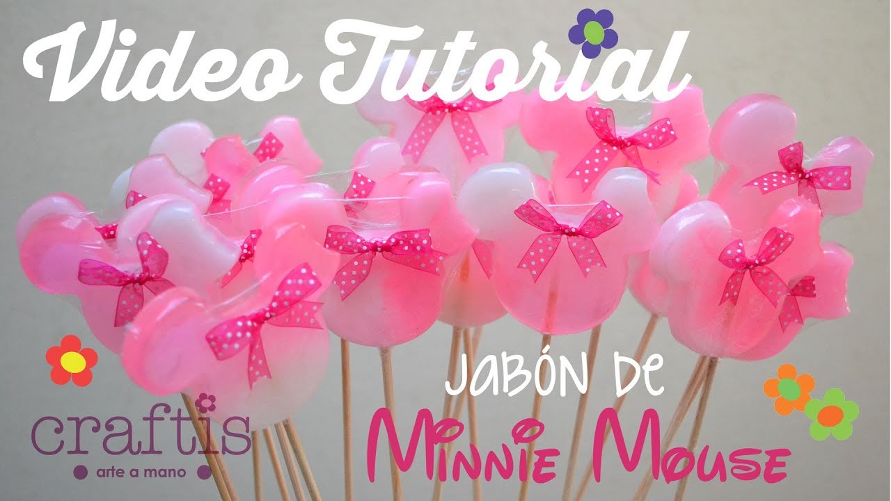 Tutorial: cómo hacer jabón de Mimi Mouse | How to make Minie Mouse soaps