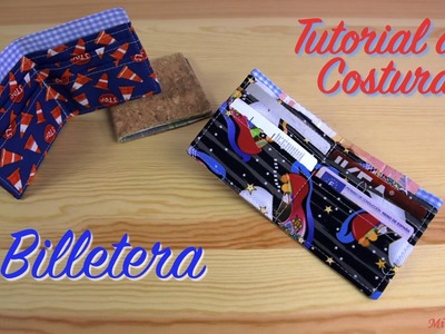 Tutorial de Costura -  Como hacer una BILLETERA - How to make a wallet fabric