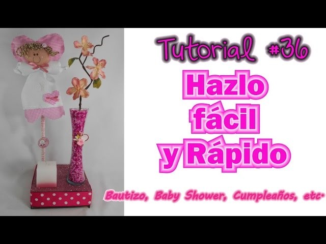 Centro de Mesa Bautizo Baby Shower Cumpleaños Recuerdo Arreglo tutorial #36