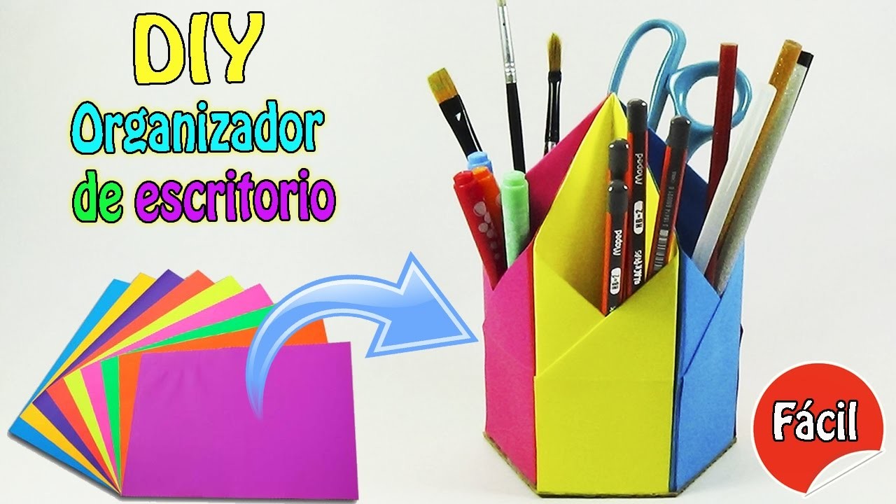 DIY Organizador de escritorio - Origami Fácil - Ecobrisa DIY