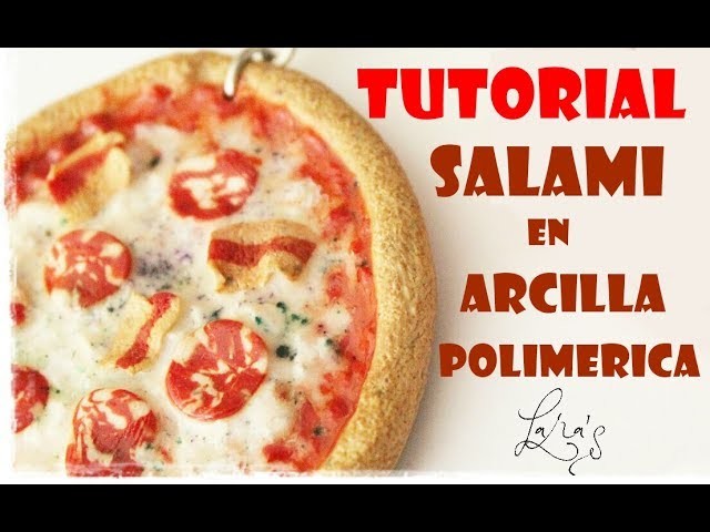 DIY Tutorial - Salami o chorizo en fimo (Arcilla polimerica)