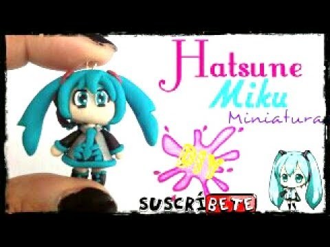 Hatsune Miku Arcilla polimerica | Fimo | Polymer Clay | Plastilina | Porcelana | miniatura