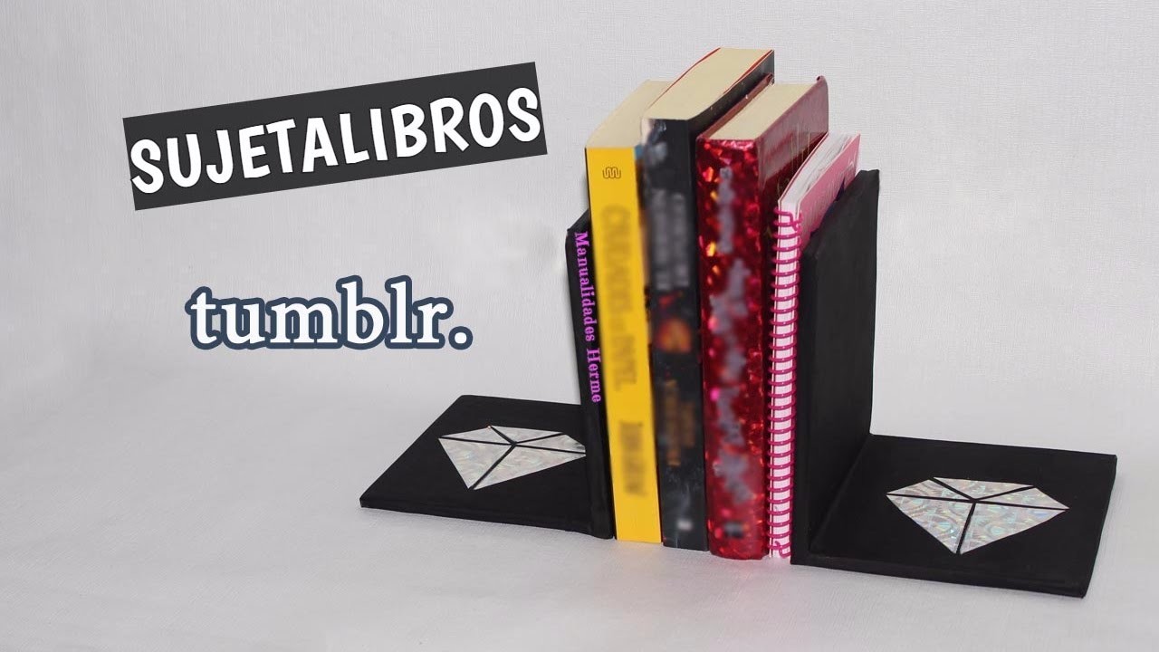 Sujetalibros estilo tumblr