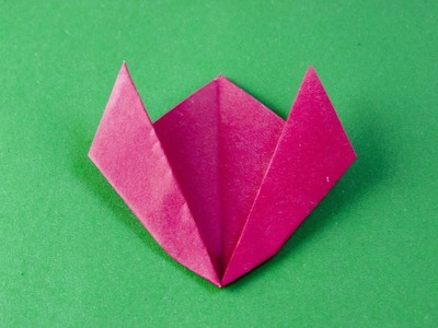 Cómo hacer un papel tulipán de origami