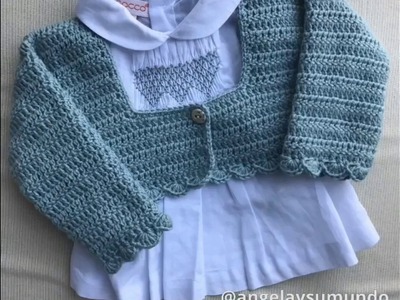 Conjunto a crochet para bebé 1-3 meses